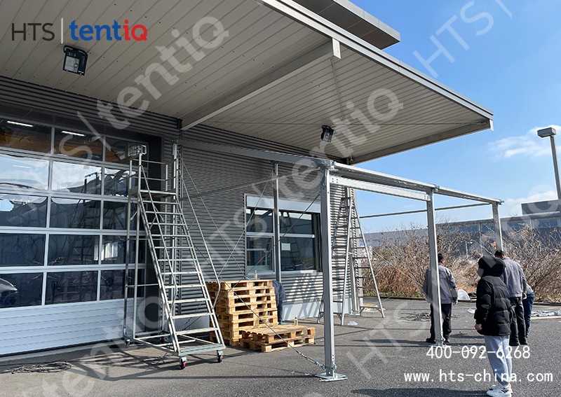 2022年開年第一座篷房倉庫搭建完畢 2022年開年第一座篷房倉庫搭建完畢