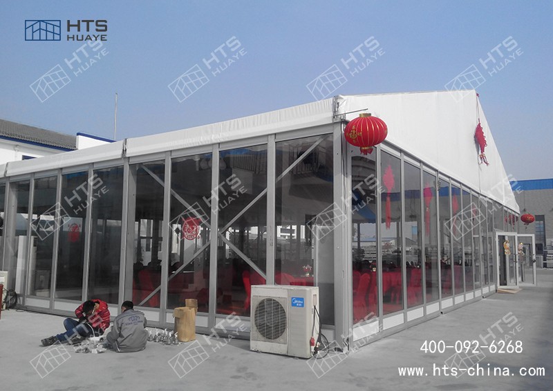 鋁合金框架棚房是如何防止雨水進入到篷內(nèi)的