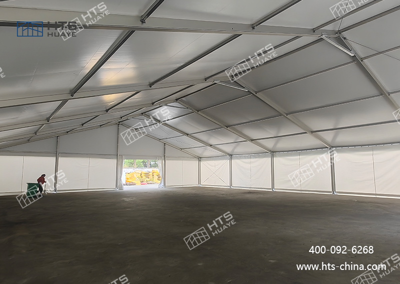 成功為橡膠和塑料制品業交付了一座定制化的倉儲篷房空間