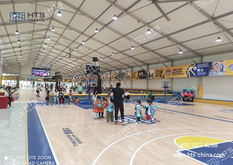 裝配式篷房籃球館完全契合體育場館建設行業新政策要求