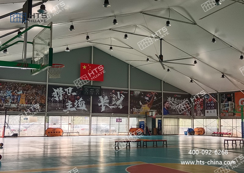 裝配式篷房籃球館實現 “一館多用”,極大地提升了場地使用效率 裝配式篷房籃球館實現 “一館多用”,極大地提升了場地使用效率